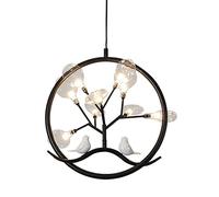 Fashion Chandelier Modern Vivid Bird Pendants Light Rustic Farmhouse Hanging Lamp Metal Ceiling Fixture for Kitchen Island Living Room Bedroom Rest Present