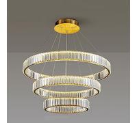 Fashion Chandelier Scandinavian luxury chandelier, light luxury circle crystal lamp, simple modern art crystal chandelier, for bedroom dining room study living room lighting,Chrome,40cm made in China