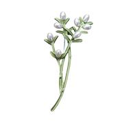 Fashion Charm Brooch Pin Fashionable Plant Beautiful Badge Alloy Texture Perfect for Daily Wear or Gift The Vintage Plant Gives, one size, As described