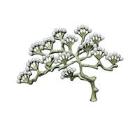 Fashion Charm Brooch Pin Fashionable Plant Beautiful Badge Alloy Texture Perfect for Daily Wear or Gift The Vintage Plant Gives, one size, As described