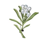 Fashion Charm Brooch Pin Fashionable Plant Beautiful Badge Alloy Texture Perfect for Daily Wear or Gift The Vintage Plant Gives, one size, As described