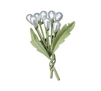 Fashion Charm Brooch Pin Fashionable Plant Beautiful Badge Alloy Texture Perfect for Daily Wear or Gift The Vintage Plant Gives, one size, As described
