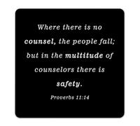 Fashion Chic Metal Signs Where There Is No Counsel, The People Fall Wall Decorations Aluminum Tin Signs for Lounge Fence Business Art Poster Gift for House 12x12 Inch