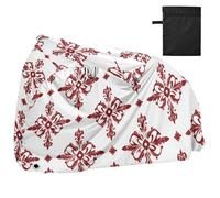 Fashion Chinese Maltese Cross Red Waterproof Outdoor Bike Cover with Lock Holes Anti Dust Rain Snow UV Storage Electric Bike Cover Fits for Most accesorios para bicicletas de adultos