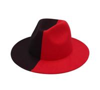 Fashion Christmas Cowboy Hat Gentleman Large Brim Hat Fedora Felt Cowboy Accessory For Adult Women Men Cowgirl Hats Women Cowgirl With Ropesd Anti-uv Hats Wedding Party Bride