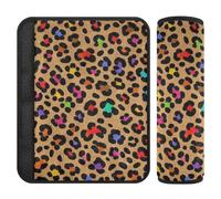 Fashion Color Leopard Brown 2 pcs car seat Belt Pads Release Stress to Your Neck and Shoulders for Backpack accesorios para carro