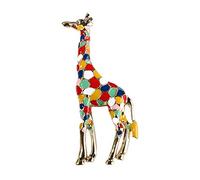 Fashion Colorful Giraffe Enamel Brooch Necklace Necklace Badge Clothing Decor Portable and Useful