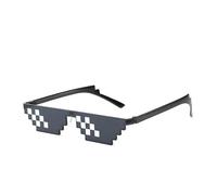 Fashion Colorful Glasses Style Mosaic Glasses Sunglasses Men Women 8 Bit Coding Pixel Trendy Cool Vintage ShadesDeft and Professional