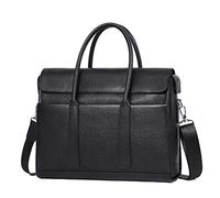 Fashion Cowhide Leather Male Business Men Briefcase Bag Leather Laptop Bag Man Handbag (D As shown in the figure)