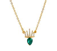 Fashion Creative Crown Pendant Necklace Women's High-End Inlaid Diamond Clavicle Chain Girls Birthday Gift Jewellery