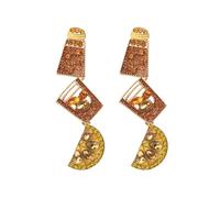 Fashion Crystal Champagne Dangle Drop Earrings for Women Layered Beaded Wine Glass Fruit Earrings Statement Earrings Cubic Zirconia Jewelry Gifts, L, Metal Crystal, crystal