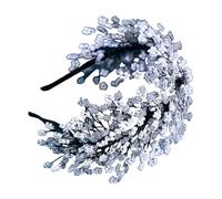 Fashion Crystal Headband for Women Girl Elegant Braided Flower Hairhoop Wedding Hairband Bride Headpiece Party Accessory