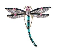 Fashion Crystal Rhinestone Dragonfly Brooch Green Butterfly Brooches Bird Brooch Pin Alloy Animal Brooch Women Men Pin Party Jewelry Accessories Charm Birthday Gifts Mother's Day, Metal Alloy