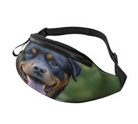 Fashion Cute Black Pug Dog Bum Bag | Fanny Pack & Chest Pack | Adjustable Waist Bag for Women & Men | Secure Zip | Lightweight & Compact | Perfect for Travel,Sports,Hiking,Outdoor