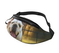 Fashion Cute Bulldog Puppy Bum Bag | Fanny Pack & Chest Pack | Adjustable Waist Bag for Women & Men | Secure Zip | Lightweight & Compact | Perfect for Travel,Sports,Hiking,Outdoor