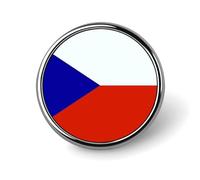 Fashion Czech Republic Flag Brooches And Pins Vintage Ethnic Buttons Pins Novelty Creative Patriotic Jewelry Badge Gifts For Father'S Day Business Wedding And Anniversary