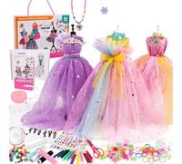 Fashion Design Kit for Girls Fashion Studio Kit, Art and Craft Kit | Creative Dress Making Kit with 2 Manikins for Girls, Learn to Sew