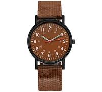 Fashion Dial with Strap Men's Watch Leather Quartz Watch Sleek Men's Watch Senior Watches for Women (A, One Size)