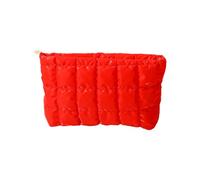 Fashion Diamonds Texture Cosmetic Case Functional Storage Pouches for Women Simple Styles Assorted Color Option Geometric Pattern Cosmetic Bag