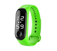 Fashion Digital LED Sports Watch Unisex Silicone Band Wrist Watches Men Women Smart Watch Vintage (Green, One Size)