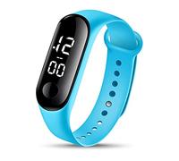 Fashion Digital LED Sports Watch Waterproof Unisex Button Battery Powered Silicone Band Wrist Watches Men Women