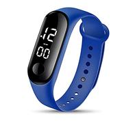 Fashion Digital LED Sports Watch Waterproof Unisex Button Battery Powered Silicone Band Wrist Watches Men Women