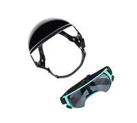 Fashion Dog Sports Helmet Eye Protective Goggles Set For City Exploration Outdoor Activity Hiking Cycling Gear Pet Helmet Goggles Set