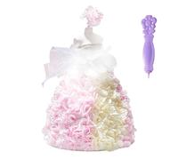 Fashion Doll Kit - Handmade Dress Design for Creative Play | Princess Clothing Craft Set with Fabric Accessories Stickers Sketchs Templates & Art Tools for Children School and Indoor Activities