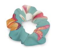 Fashion Durable Easter Bunny with Eggs And Spring Butterfly Scrunchies for All Hair Types Soft Elastic Hair Ties for Most Occasions No Damage Cute Ponytail Holder Hair Accessories for Women
