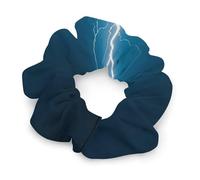 Fashion Durable Lightning Strikes, Thunderstorms Scrunchies for All Hair Types Soft Elastic Hair Ties for Most Occasions No Damage Cute Ponytail Holder Hair Accessories for Women