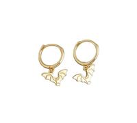 Fashion Earrings, Earrings,Fashion Bohemian Halloween Bat Tassel Stud Earrings for Women Real 925 Sterling Silver Party Animal Jewelry Accessories (Color : Gold) (Color : Silver