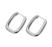 Fashion Earrings Oval Ladies Textured For Women Circle Earrings Earrings Women Uk Valentine's Day Easter Earring Jewelry (Silver, One Size)