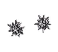 Fashion Edelweiss Earrings Geometric Pendant Earrings Multi-function Ear Jewelry Daily Wear Ear Studs Suitable for Various Occasions, フリーサイズ