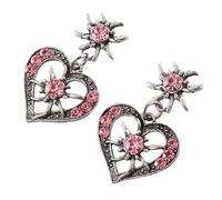 Fashion Edelweiss Earrings Geometric Pendant Earrings Multi-function Ear Jewelry Daily Wear Ear Studs Suitable for Various Occasions, フリーサイズ