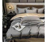 Fashion embroidery premium bed luxury cotton duvet set double king home textile(11,Queen4)