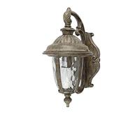 Fashion European Retro Outdoor Lantern Antirust Metal with Glass Outside Wall Light Lamp for House Patio Corridor Door Post Wall Sconce Indoor and Outdoor