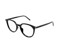 SAINT LAURENT SL 681/F 001 Unisex Optical frames Acetate Black Transparent Round
