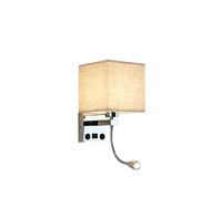 Fashion Fabric Sconce Bedroom Reading Light Wall Lamping Chrome for Home Hotel Aisle LED Walls Lamp Wrought Iron Plating Light Fixtures Decoration Lamps Indoor and Outdoor