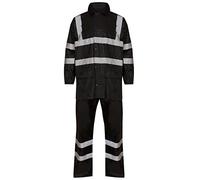 FASHION FAIRIES Adults Waterproof Plain Suit Mens Rainwear Jacket And Trousers Set Outdoor Utility Works Rainsuit Unisex Water Resistant Long Sleeve Overall Coverall Pocketed Suit