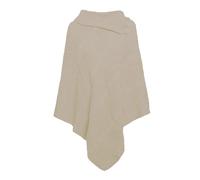 FASHION FAIRIES Ladies 3 Button Loose Knitted Poncho Womens Plain Cape Jumper Top Acrylic Knitted Poncho Knitted Ponchos Shawl Wrap Scarf for Winter Wear