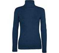 FASHION FAIRIES Women’s Roll Neck Long Sleeve Stretch Top Plain Pullover Ladies Slim Fit Winter Layering Shirt Casual Warm Soft Fabric Sizes 8-26 UK Casual Office Wear Teal