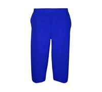 FASHION FAIRIES Womens 3/4 Elasticated Waist Capri Trousers Slim Fit Cropped Pants Ladies Office Formal Summer Lightweight Comfortable Stretch Casual Smart Ankle Length Bottoms UK Sizes Royal Blue