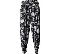 FASHION FAIRIES Women’s Cuffed Bottom Baggy Harem Ali Baba Stretch Trousers Ladies Plain and Printed Active Wear Yoga Pants Arabic Belly Dance Harem Pants Jogging UK Size 8-26