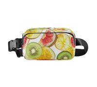 Fashion Fanny Waist Pack Fresh Cape Gooseberry Fruit Teal Mini Sling Chest Bag Crossbody Sport Bags for Shopping, Color20, One Size