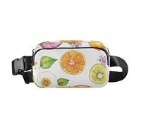 Fashion Fanny Waist Pack Fresh Cape Gooseberry Fruit Teal Mini Sling Chest Bag Crossbody Sport Bags for Shopping, Color14, One Size