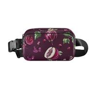 Fashion Fanny Waist Pack Fresh Cape Gooseberry Fruit Teal Mini Sling Chest Bag Crossbody Sport Bags for Shopping, Color07, One Size