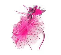 Fashion Fascinator Wedding Headpiece With Beads Butterfly Design Faux Pearls Detail Hair Clip For Bride Styling Prom Hair Accessories With Butterfly