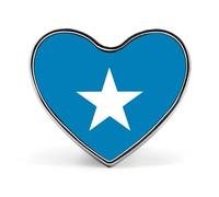 Fashion Federal Republic Of Somalia Flag Brooches And Pins Charm Chic Square/Circle/Heart-Shaped Friendship Flag Buttons Badges, Vintage Patriotic Jewellery Clothes Scarf Accessories Gift