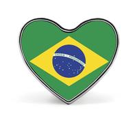 Fashion Federative Republic Of Brazil Flag Brooches And Pins Vintage Ethnic Buttons Pins Novelty Creative Patriotic Jewelry Badge Gifts For Father'S Day Business Wedding And Anniversary
