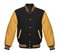 Fashion_First High School Varsity Bomber Jacket - Letterman Jacket Mens - College Baseball Jackets for Men uk